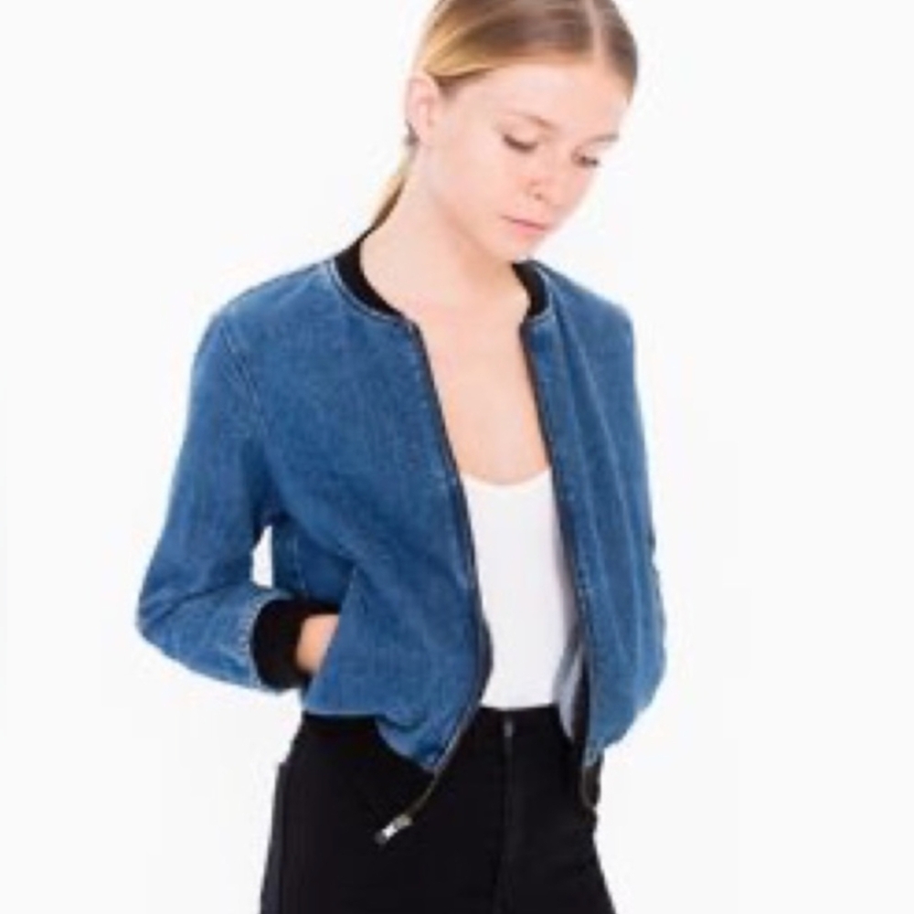 American Apparel Blue Jean Jacket bomber